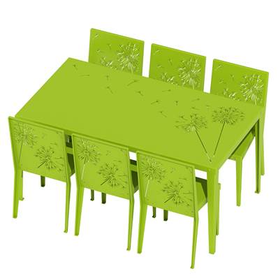 Salon de Jardin - Table & 6 chaises